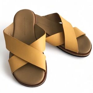 WANT Les Essentiels Womens Kavala Crossover Leather Flat Sandals Size EU 35 US 5